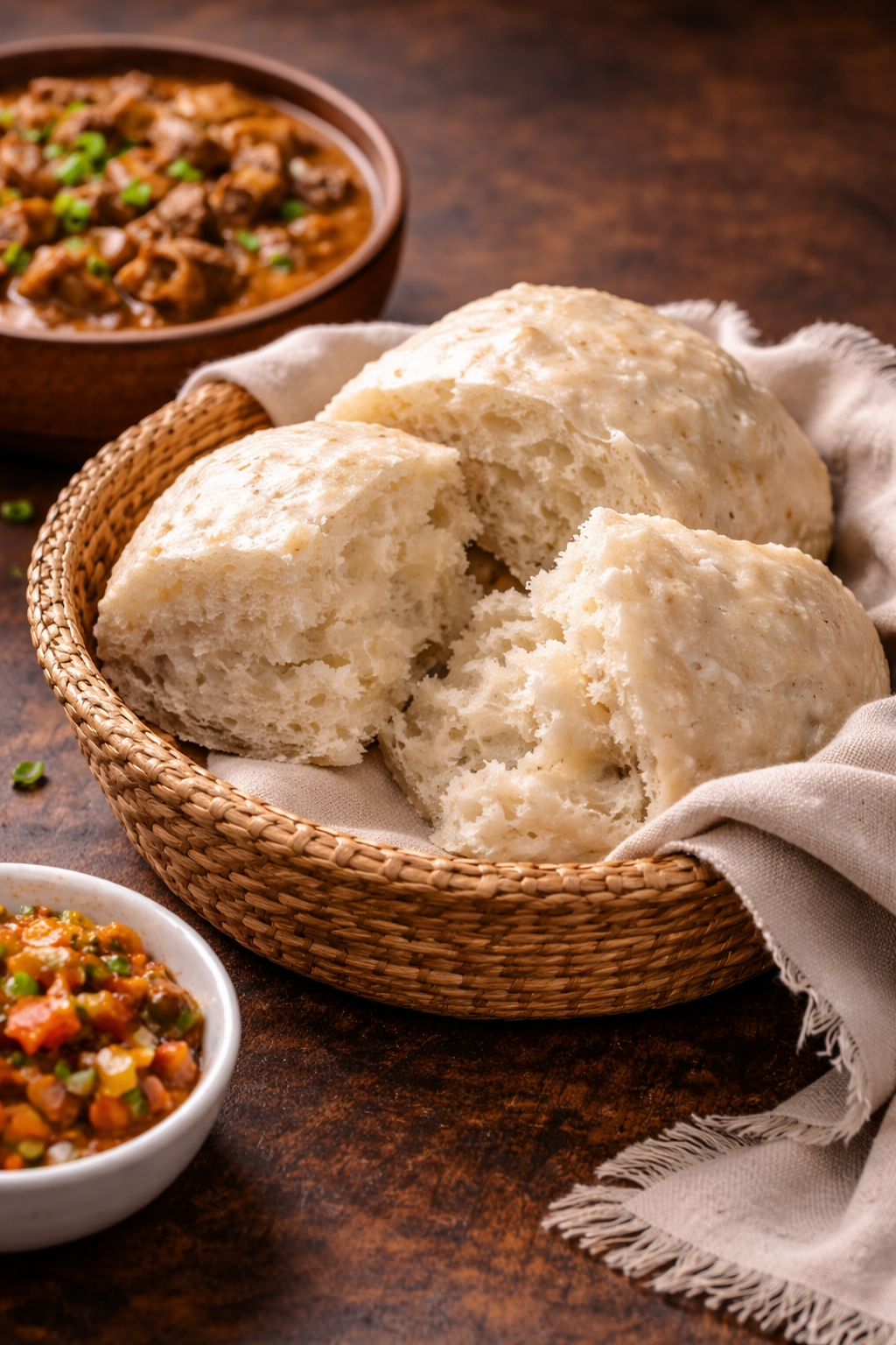 Ujeqe with Beef Curry